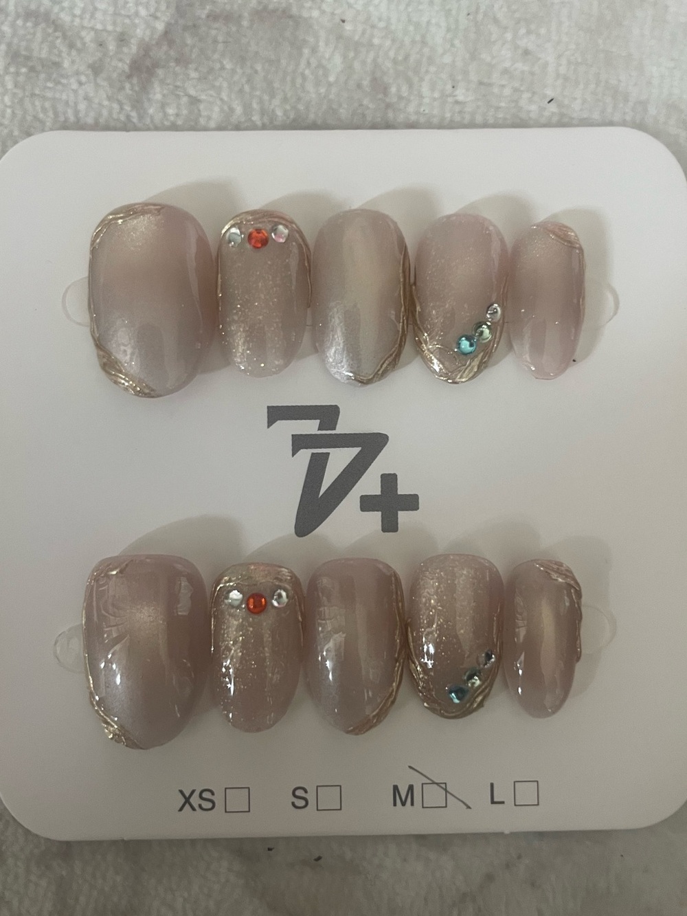 5 for $20! High Quality Press-On Nails in size medium